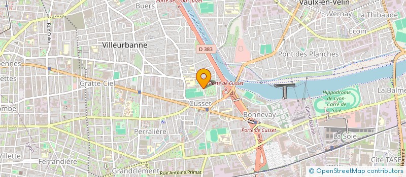 localisation de l'entreprise COMMUNAUTE FILLES DE ST PAUL  VILLEURBANNE