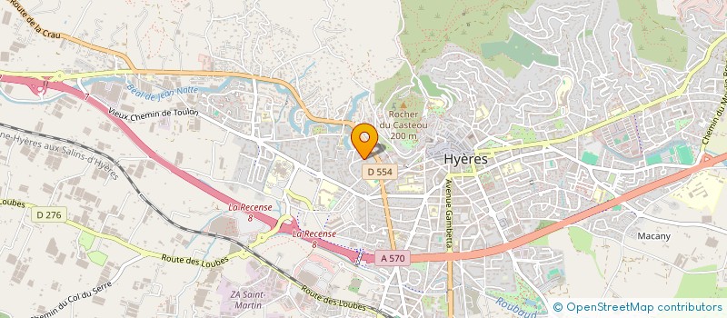 localisation de l'entreprise COMMUNAUTE FRANCISCAINE STE MARIE ANGES  HYERES