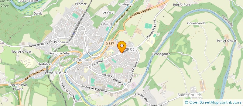 localisation de l'entreprise COMMUNAUTE FRERES  CHATEAULIN