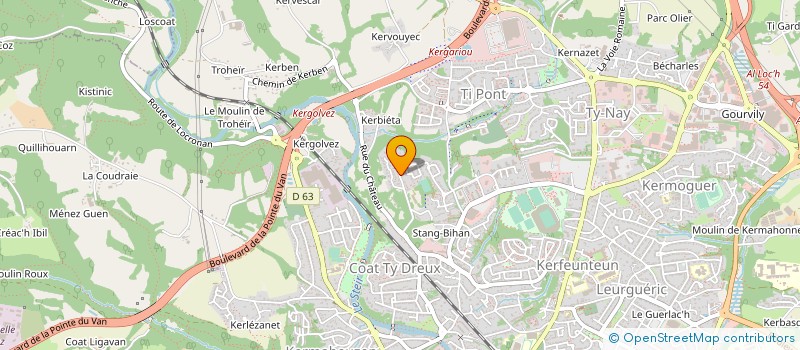 localisation de l'entreprise COMMUNAUTE FRERES DES ECOLES CHRETIENNES à QUIMPER