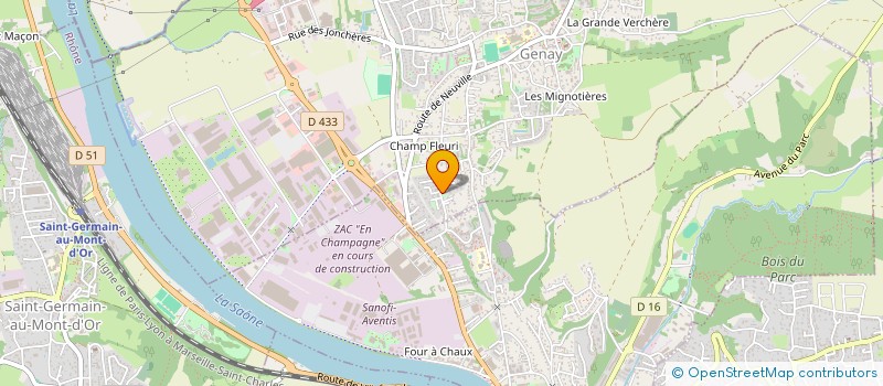 localisation de l'entreprise COMMUNAUTE FRERES MARISTES à GENAY