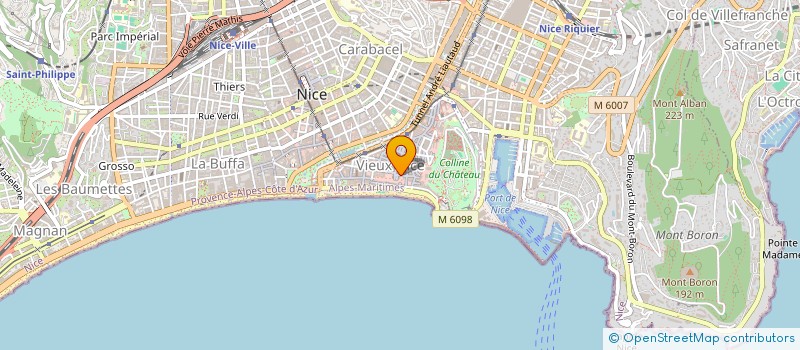 localisation de l'entreprise COMMUNAUTE IMMOBILIERE 20 R BARILLERIE à NICE