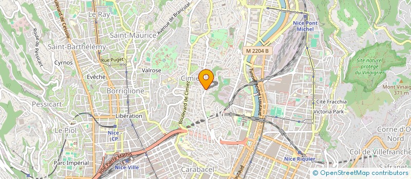 localisation de l'entreprise COMMUNAUTE IMMOBILIERE LA PALMERAIE à NICE