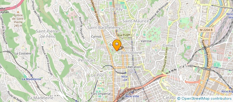 localisation de l'entreprise COMMUNAUTE IMMOBILIERE LE BELLEVUE à NICE