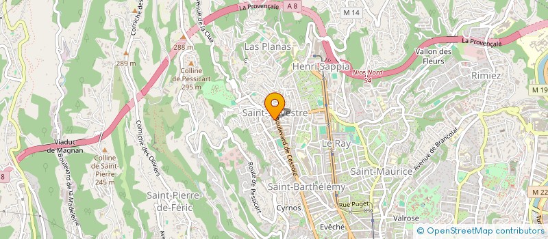 localisation de l'entreprise COMMUNAUTE IMMOBILIERE LE RAPHAEL à NICE