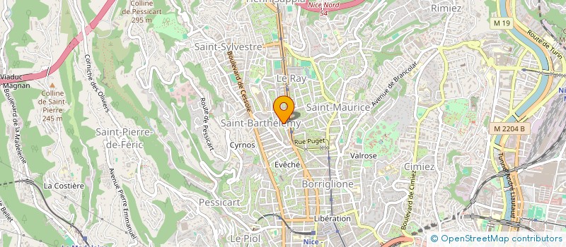 localisation de l'entreprise COMMUNAUTE IMMOBILIERE LE SANTA SEVERA à NICE