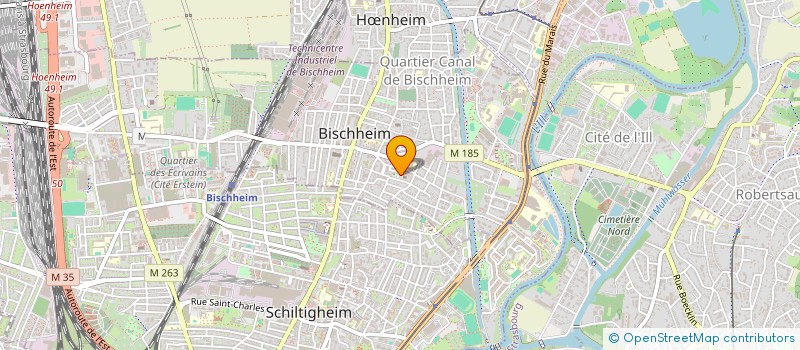 localisation de l'entreprise COMMUNAUTE ISRAELITE  BISCHHEIM