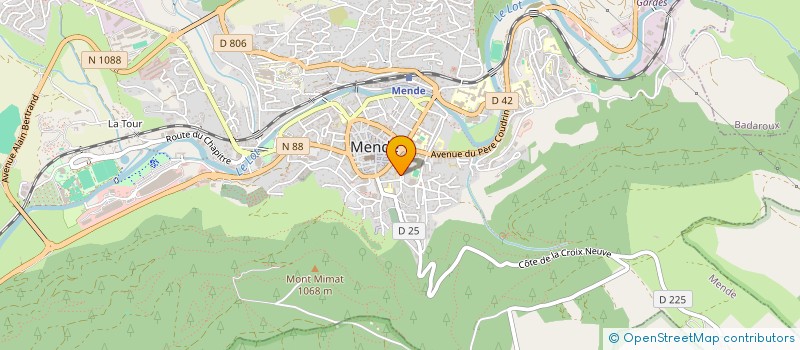 localisation de l'entreprise COMMUNAUTE JEANNE DELANOUE à MENDE