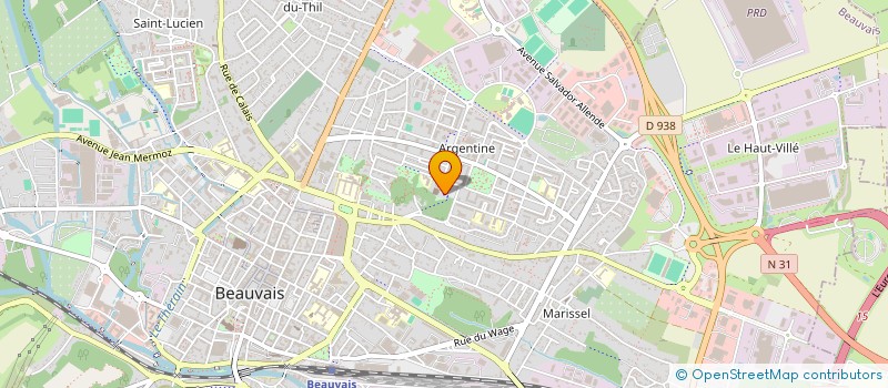 localisation de l'entreprise COMMUNAUTE MARISSEL ARGENTINE  BEAUVAIS