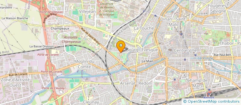 localisation de l'entreprise COMMUNAUTE NOTRE DAME DE LA CHARITE  RENNES