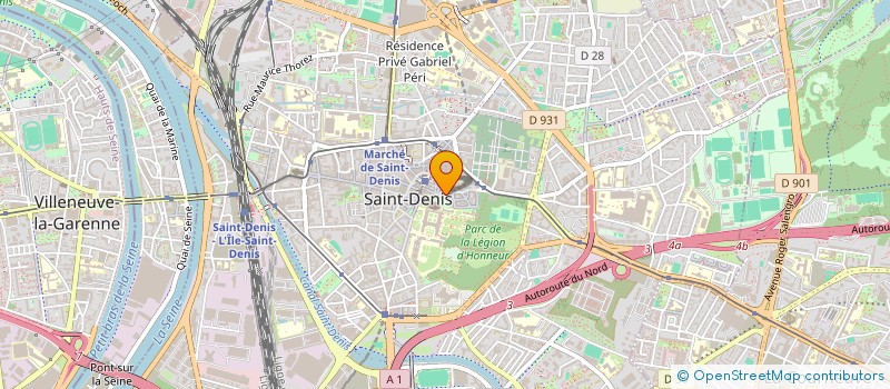 localisation de l'entreprise COMMUNAUTE PAROISSIALE ST DENI  SAINT-DENIS