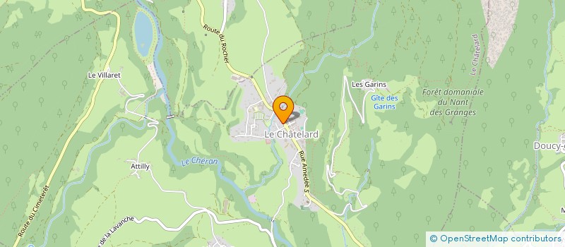 localisation de l'entreprise COMMUNAUTE PLURIPROFESSIONNELLE SUR UN TERRITOIRE DE SANTE COEUR DES BAUGES  LE CHATELARD