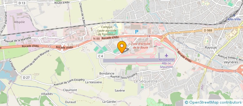 localisation de l'entreprise COMMUNAUTE PROFESSIONNELLE DE SANTE DU GRAND ALBIGEOIS à ALBI