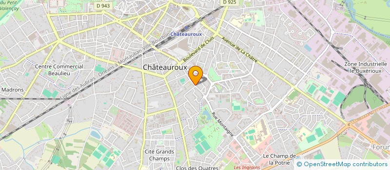 localisation de l'entreprise COMMUNAUTE PROFESSIONNELLE DE TERRITOIRE DE SANTE DE L'AGGLOMERATION DE CHATEAUROUX à CHATEAUROUX