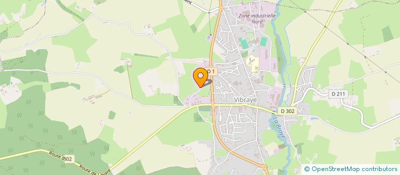 localisation de l'entreprise COMMUNAUTE PROFESSIONNELLE TERRITORIALE DE SANTE ANILLE BRAYE LOIR BILURIEN  VIBRAYE