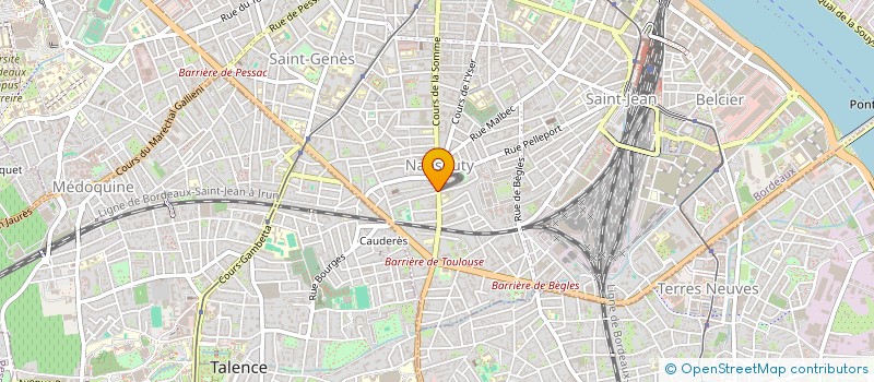 localisation de l'entreprise COMMUNAUTE PROFESSIONNELLE TERRITORIALE DE SANTE BORDEAUX SUD  BORDEAUX