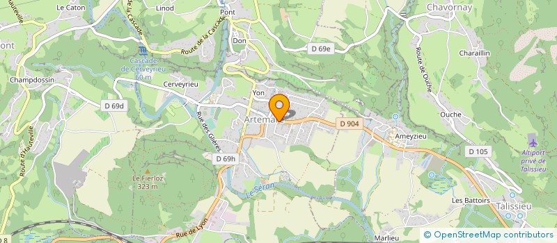 localisation de l'entreprise COMMUNAUTE PROFESSIONNELLE TERRITORIALE DE SANTE BUGEY SUD à ARTEMARE
