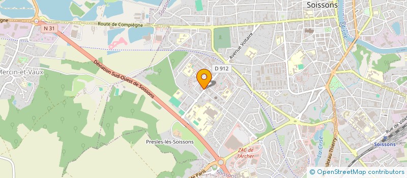 localisation de l'entreprise COMMUNAUTE PROFESSIONNELLE TERRITORIALE DE SANTE CLOVIS à SOISSONS