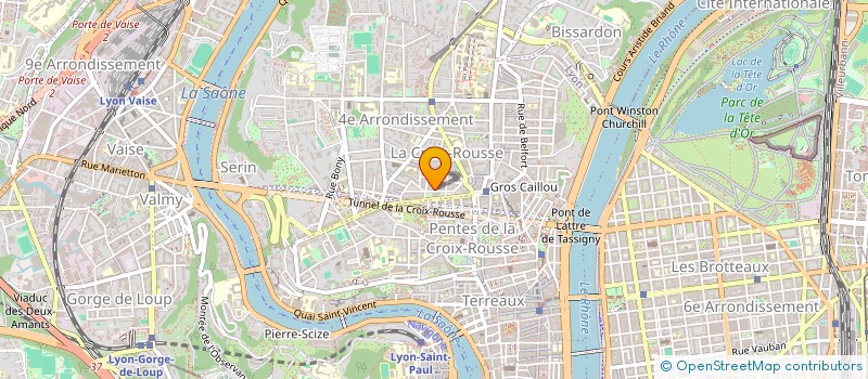 localisation de l'entreprise COMMUNAUTE PROFESSIONNELLE TERRITORIALE DE SANTE CROIX ROUSSE PRESQU'ILE  LYON