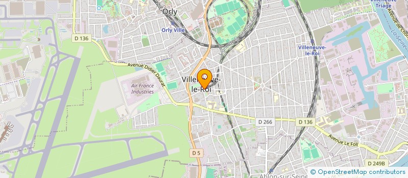 localisation de l'entreprise COMMUNAUTE PROFESSIONNELLE TERRITORIALE DE SANTE  D' ORLY, CHOISY-LE-ROI, THIAIS, ABLON-SUR-SEINE,VILLENEUVE-LE-ROI  VILLENEUVE-LE-ROI