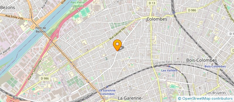 localisation de l'entreprise COMMUNAUTE PROFESSIONNELLE TERRITORIALE DE SANTE DE COLOMBES  COLOMBES