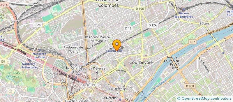 localisation de l'entreprise COMMUNAUTE PROFESSIONNELLE TERRITORIALE DE SANTE DE COURBEVOIE à COURBEVOIE