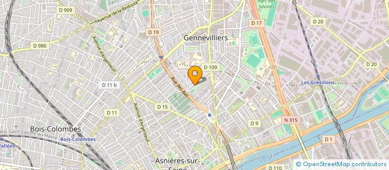 localisation de l'entreprise COMMUNAUTE PROFESSIONNELLE TERRITORIALE DE SANTE DE GENNEVILLIERS-VILLENEUVE LA GARENNE à GENNEVILLIERS