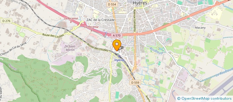 localisation de l'entreprise COMMUNAUTE PROFESSIONNELLE TERRITORIALE DE SANTE DE HYERES ET LES ILES D'OR  HYERES