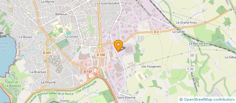 localisation de l'entreprise COMMUNAUTE PROFESSIONNELLE TERRITORIALE DE SANTE DE LA COTE D'EMERAUDE à SAINT-MALO