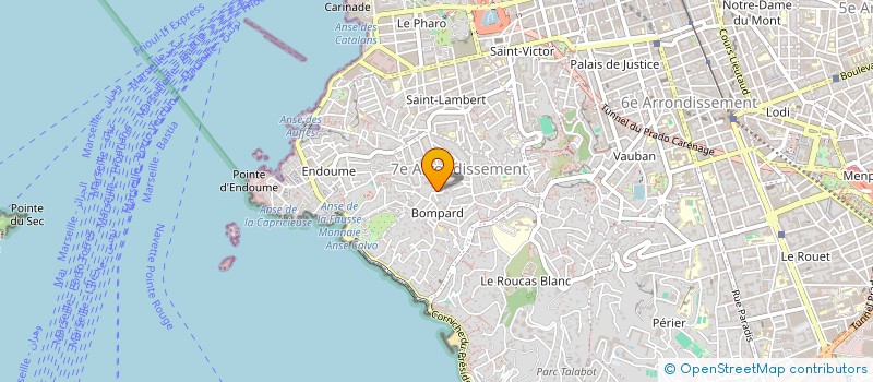 localisation de l'entreprise COMMUNAUTE PROFESSIONNELLE TERRITORIALE DE SANTE DE MARSEILLE 7EME à MARSEILLE