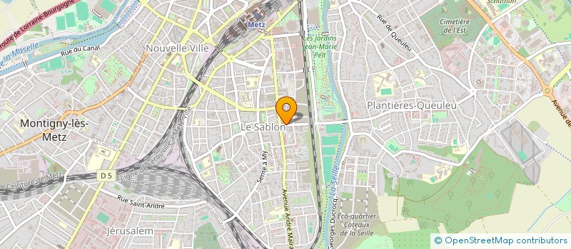 localisation de l'entreprise COMMUNAUTE PROFESSIONNELLE TERRITORIALE DE SANTE DE METZ ET SES ENVIRONS  WOIPPY