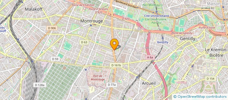 localisation de l'entreprise COMMUNAUTE PROFESSIONNELLE TERRITORIALE DE SANTE DE MONTROUGE  MONTROUGE