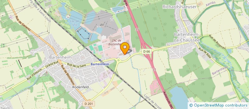 localisation de l'entreprise COMMUNAUTE PROFESSIONNELLE TERRITORIALE DE SANTE DE SAINT LOUIS AGGLOMERATION  BARTENHEIM