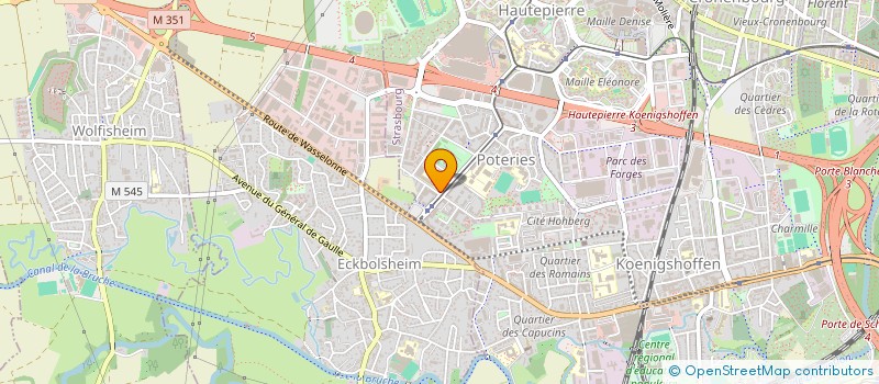 localisation de l'entreprise COMMUNAUTE PROFESSIONNELLE TERRITORIALE DE SANTE DE STRASBOURG - CPTS STRASBOURG à STRASBOURG