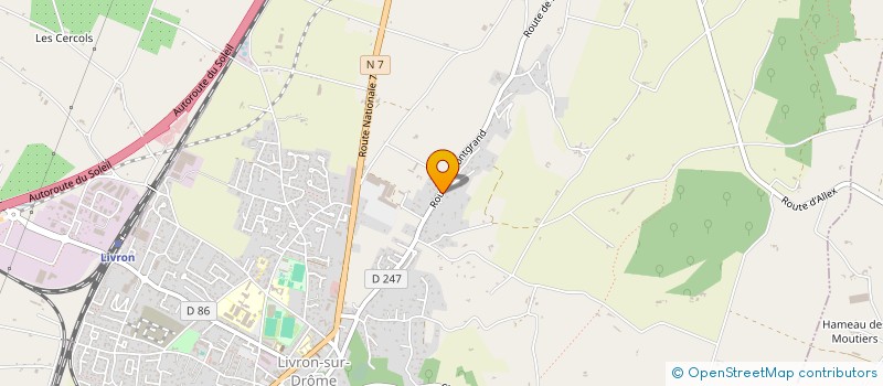 localisation de l'entreprise COMMUNAUTE PROFESSIONNELLE TERRITORIALE DE SANTE DES CONFLUENCES DROME-EYRIEUX  LIVRON-SUR-DROME