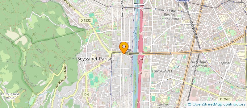 localisation de l'entreprise COMMUNAUTE PROFESSIONNELLE TERRITORIALE DE SANTE DRAC RIVE GAUCHE  SEYSSINET-PARISET