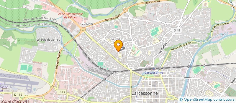 localisation de l'entreprise COMMUNAUTE PROFESSIONNELLE TERRITORIALE DE SANTE DU BASSIN CARCASSONNAIS  CARCASSONNE