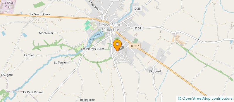 localisation de l'entreprise COMMUNAUTE PROFESSIONNELLE TERRITORIALE DE SANTE DU BOISCHAUT SUD à NEUVY-SAINT-SEPULCHRE