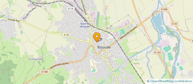 localisation de l'entreprise COMMUNAUTE PROFESSIONNELLE TERRITORIALE DE SANTE DU BRIVADOIS  BRIOUDE