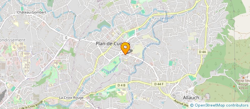 localisation de l'entreprise COMMUNAUTE PROFESSIONNELLE TERRITORIALE DE SANTE DU CANTON VERT  PLAN-DE-CUQUES