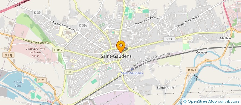 localisation de l'entreprise COMMUNAUTE PROFESSIONNELLE TERRITORIALE DE SANTE DU COMMINGES à SAINT-GAUDENS