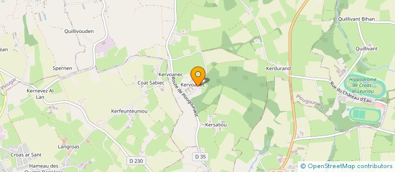 localisation de l'entreprise COMMUNAUTE PROFESSIONNELLE TERRITORIALE DE SANTE DU LEON  PLOUGOURVEST