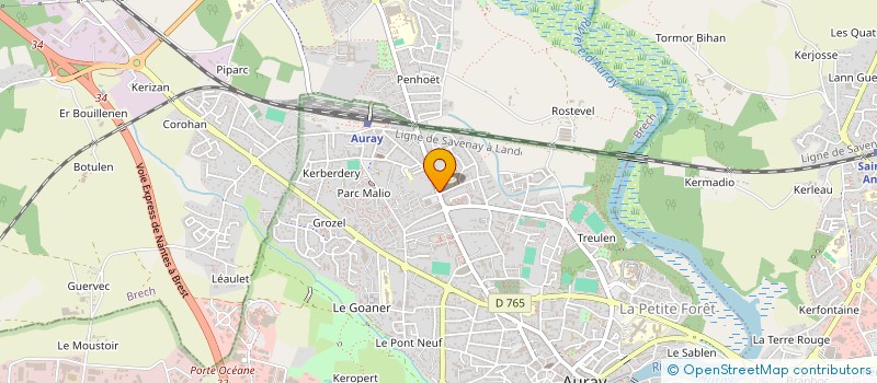 localisation de l'entreprise COMMUNAUTE PROFESSIONNELLE TERRITORIALE DE SANTE DU PAYS D'AURAY à AURAY