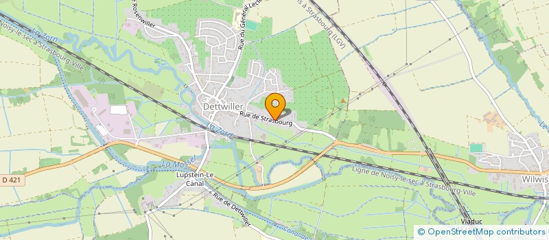 localisation de l'entreprise COMMUNAUTE PROFESSIONNELLE TERRITORIALE DE SANTE DU PAYS DE SAVERNE  DETTWILLER