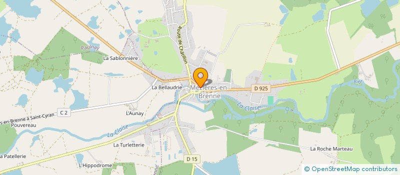 localisation de l'entreprise COMMUNAUTE PROFESSIONNELLE TERRITORIALE DE SANTE DU PAYS DES MILLE ETANGS à MEZIERES-EN-BRENNE