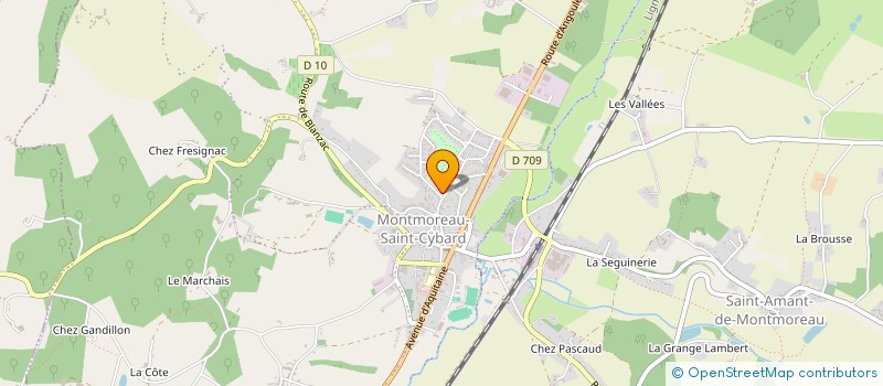 localisation de l'entreprise COMMUNAUTE PROFESSIONNELLE TERRITORIALE DE SANTE DU SUD CHARENTE  MONTMOREAU