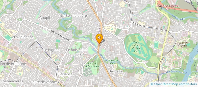 localisation de l'entreprise COMMUNAUTE PROFESSIONNELLE TERRITORIALE DE SANTE ERDRE ET CENS à ORVAULT