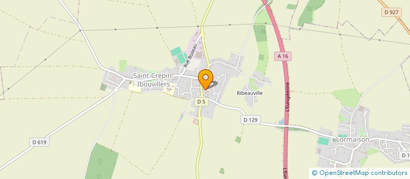 localisation de l'entreprise COMMUNAUTE PROFESSIONNELLE TERRITORIALE DE SANTE LES SABLONS à SAINT-CREPIN-IBOUVILLERS