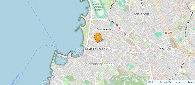 localisation de l'entreprise COMMUNAUTE PROFESSIONNELLE TERRITORIALE DE SANTE LITTORAL SUD (CPTS LITTORAL SUD)  MARSEILLE