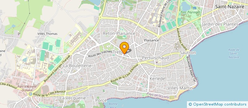 localisation de l'entreprise COMMUNAUTE PROFESSIONNELLE TERRITORIALE DE SANTE NORD ESTUAIRE à SAINT-NAZAIRE